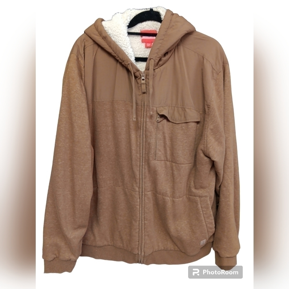Coleman Hooded Full Zip Jacket Medium Mens Sherpa Lined size XXL